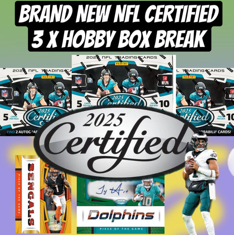 🚨 Break 2113 - NFL Certified Hobby X3 - 2025 🚨